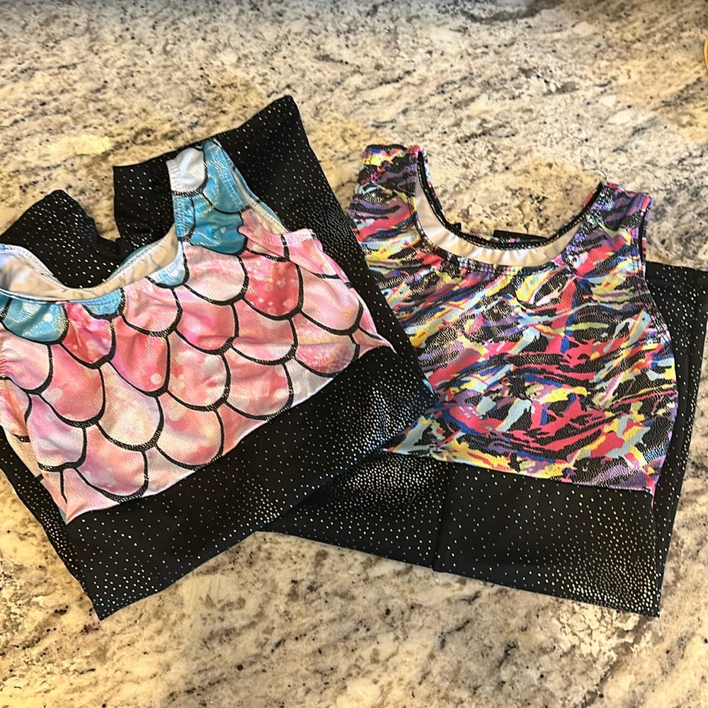 Bundle of Girls Gymnastic leotards